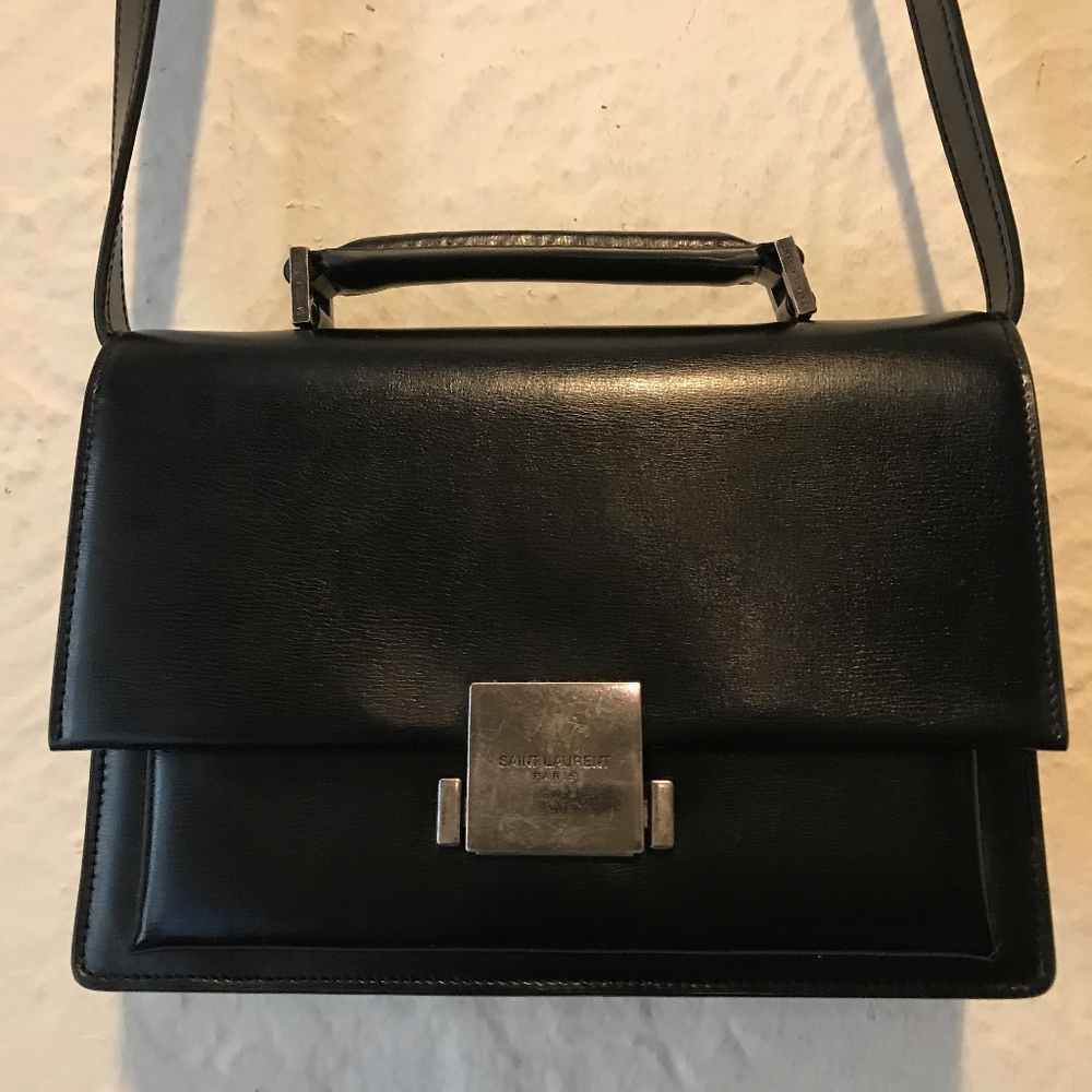Black Leather Crossbody Bag